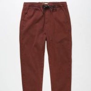 Burgundy jogger pants size small